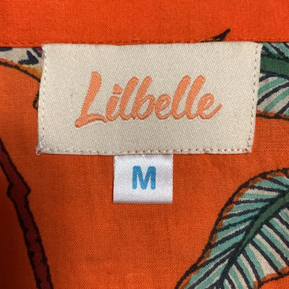 Lilbelle Women’s Kids Orange Pajama Set Medium Animal Print Fun Colorful - Picture 5 of 14